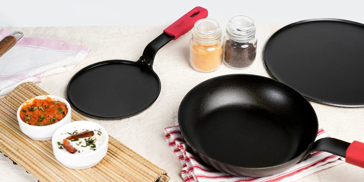 Buy Dynamic Carbon Steel Skillet Cookware Set Online India