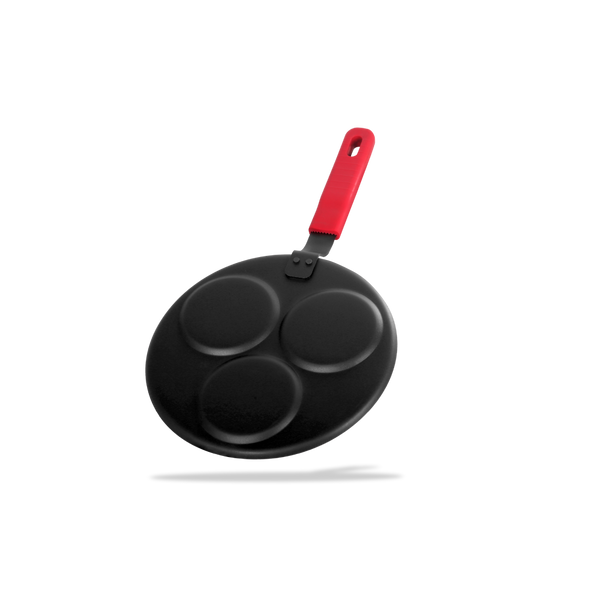 Carbon Steel Uthappam Pan with Lid (26.2cm) - Dynamic Cookwares