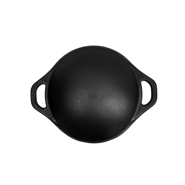 Cast Iron Appam Pan/Appachetty/Palappam Pan with Glass Lid (8 Inch / 22.05 cm) - Dynamic Cookwares
