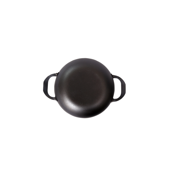 Carbon Steel Kadai with Lid (8 Inch/21 cm) - Dynamic Cookwares