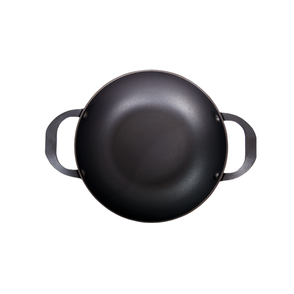 Carbon Steel Kadai with Lid (8 Inch/21 cm) - Dynamic Cookwares