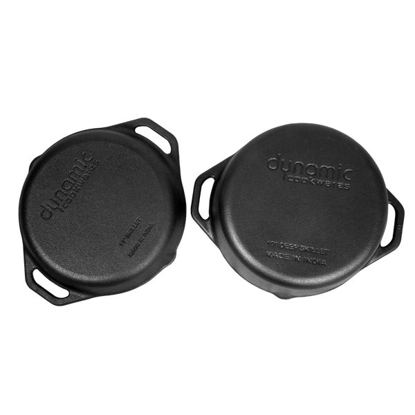 Ultra Premium Cast Iron 2 IN 1 Dutch Oven (10 Inch/27.60 cm) - Dynamic Cookwares