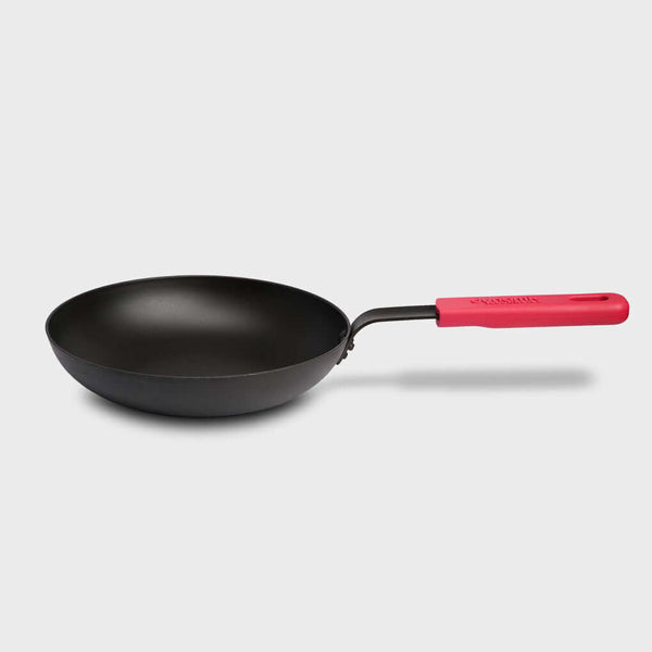 Carbon Steel Fry Pan / Skillet 10 Inch With Glass Lid - Dynamic Cookwares