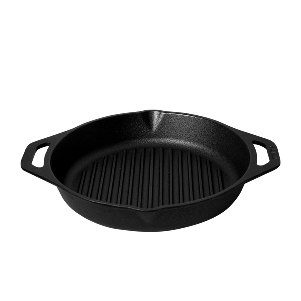 Cast Iron 10" Round Grill Pan - Dynamic Cookwares