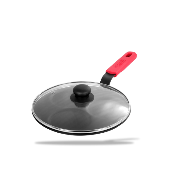 Carbon Steel Uthappam Pan with Lid (26.2cm) - Dynamic Cookwares