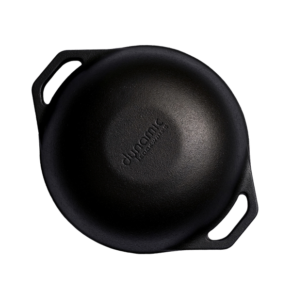 Cast Iron 12" Kadai - Dynamic Cookwares