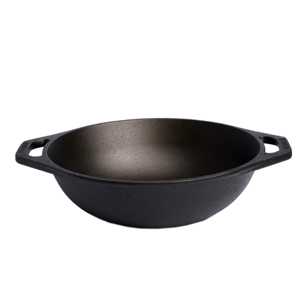 Cast Iron 12" Kadai - Dynamic Cookwares