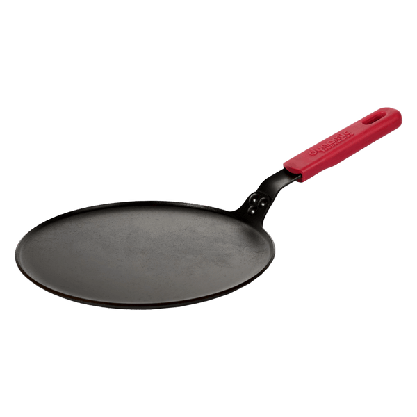 Carbon Steel Dosa Pan/Tawa 10 Inch - Flat With Glass Lid