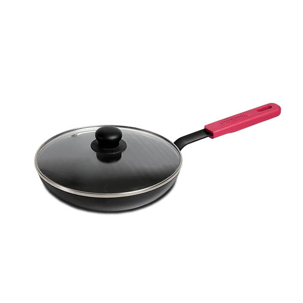 Carbon Steel Fry Pan / Skillet 10 Inch With Glass Lid