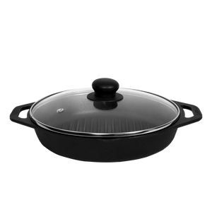 Cast Iron 10" Round Grill Pan - Dynamic Cookwares